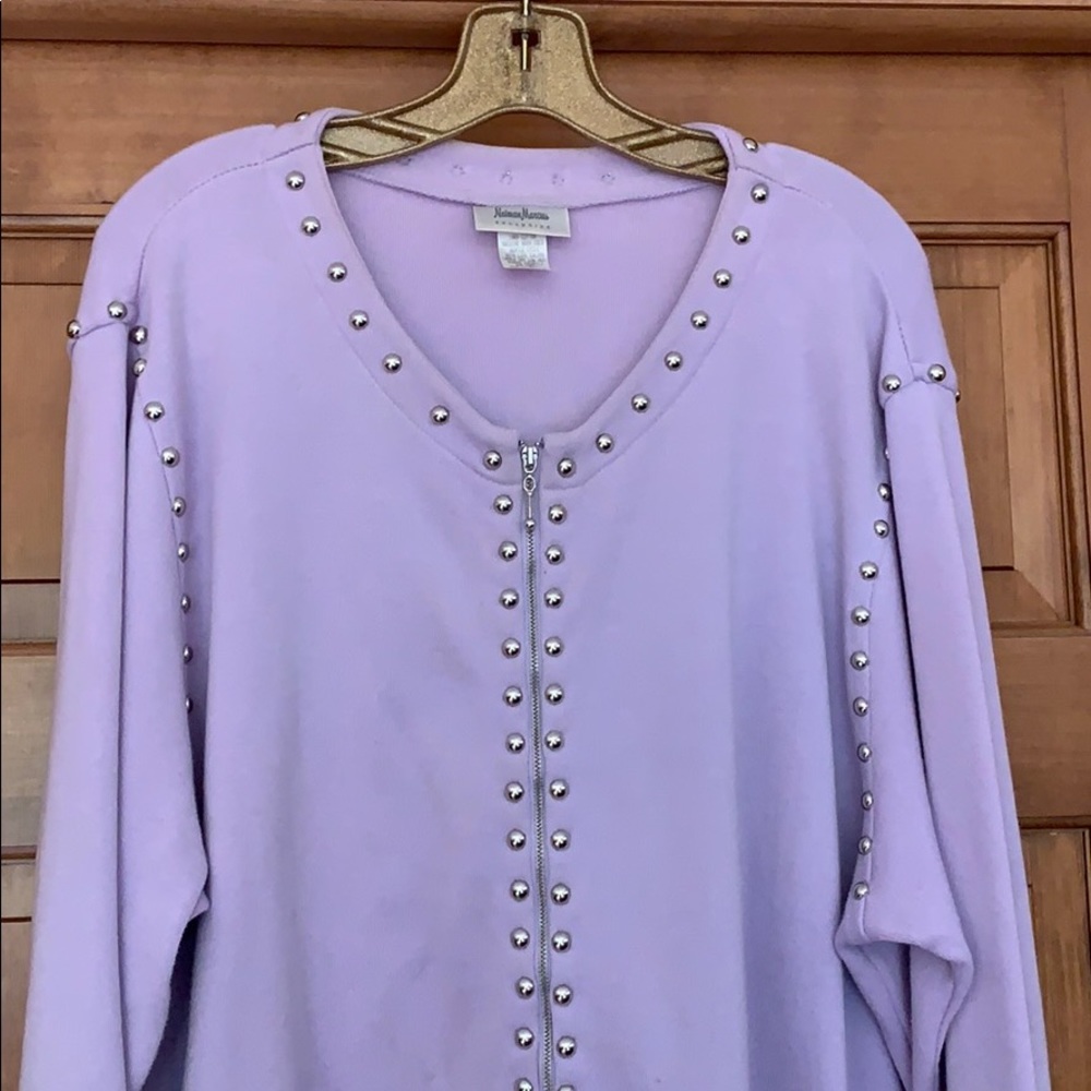 Sweater jacket, 2X, front zip